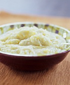 Bowl of Cheesy Mashed Potatoes