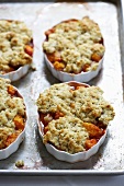 Individual Peach Cobblers Made with Organic Peaches
