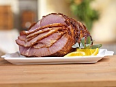 Spirla Sliced Ham on a Platter
