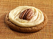 Ginger Snap with Pumpkin Cream Icing and Pecan