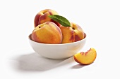 Bowl of Peaches; Peach Slice