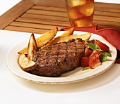 Grilled Rib Eye Steak with Steak Fries