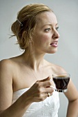 Woman in White Dress Holding Cup of Espresso