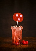 Holiday Cocktail with Lollipop