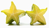 Two Slices of Star Fruit