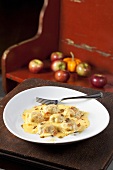 Plate of Squash Ravioli