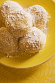 Plate of Mexican Wedding Cookies