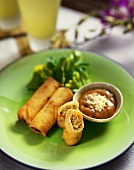 Mini Spring Rolls with Dipping Sauce
