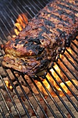 Ribs on Charcoal Grill