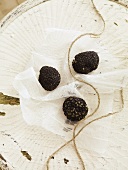 Three Black Truffles; Twine