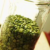 Jar of Fried Green Split Peas