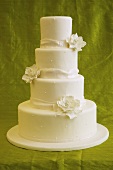 Four Tiered White Wedding Cake