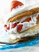 Strawberry Shortcake Made with Marshmallow Cream 