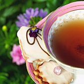 Cup of Tea with Cookies