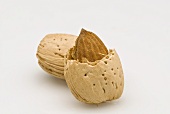 An opened almond