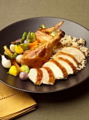 Chicken with Rice Pilaf and Vegetables