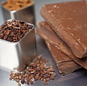 Chocolate Nibs, Bars and Cocoa Powder 