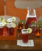 Pomegranate Iced Tea for a Party