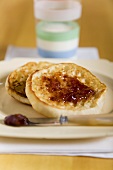 Toasted English Muffin with Jam