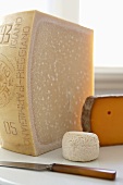 Cheese Still Life; Large Wedge of Parmigiano Reggiano