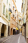 An narrow street in Monaco
