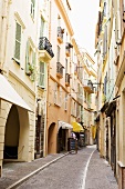 An narrow street in Monaco