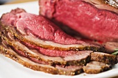 Prime-Rib Steak, angeschnitten