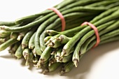 Tips of Two Bunches of Fresh Long Beans