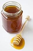 Honey jar and honey dipper