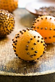 Pomander Made From an Orange and Cloves
