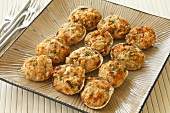 Platter of Baked Stuffed Clams