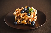 Waffles with Blueberries