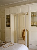 Built in wardrobe unit in bedroom