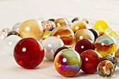 Colourful glass marbles