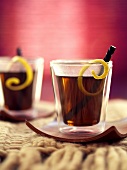 Winter cocktail with licorice, Black Sambuca and vanilla vodka