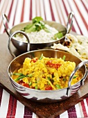 Cauliflower curry with rice