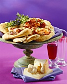 Small flatbreads with rosemary