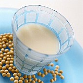Soya milk in glass