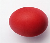 A red Easter egg
