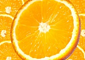 Several slices of orange