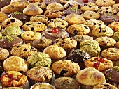 Lots of muffins (filling the picture)