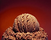 Chocolate ice cream (close-up)