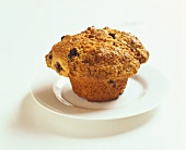 Wholemeal muffin with raisins