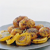 Fried potatoes with onions