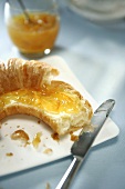 Croissant with orange marmalade