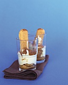 Tiramisu in two glasses