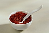 Small bowl of saffron