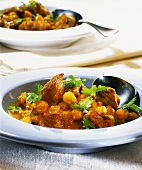Lamb curry with chick-peas