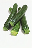 Four courgettes