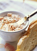 Salmon and soft cheese spread